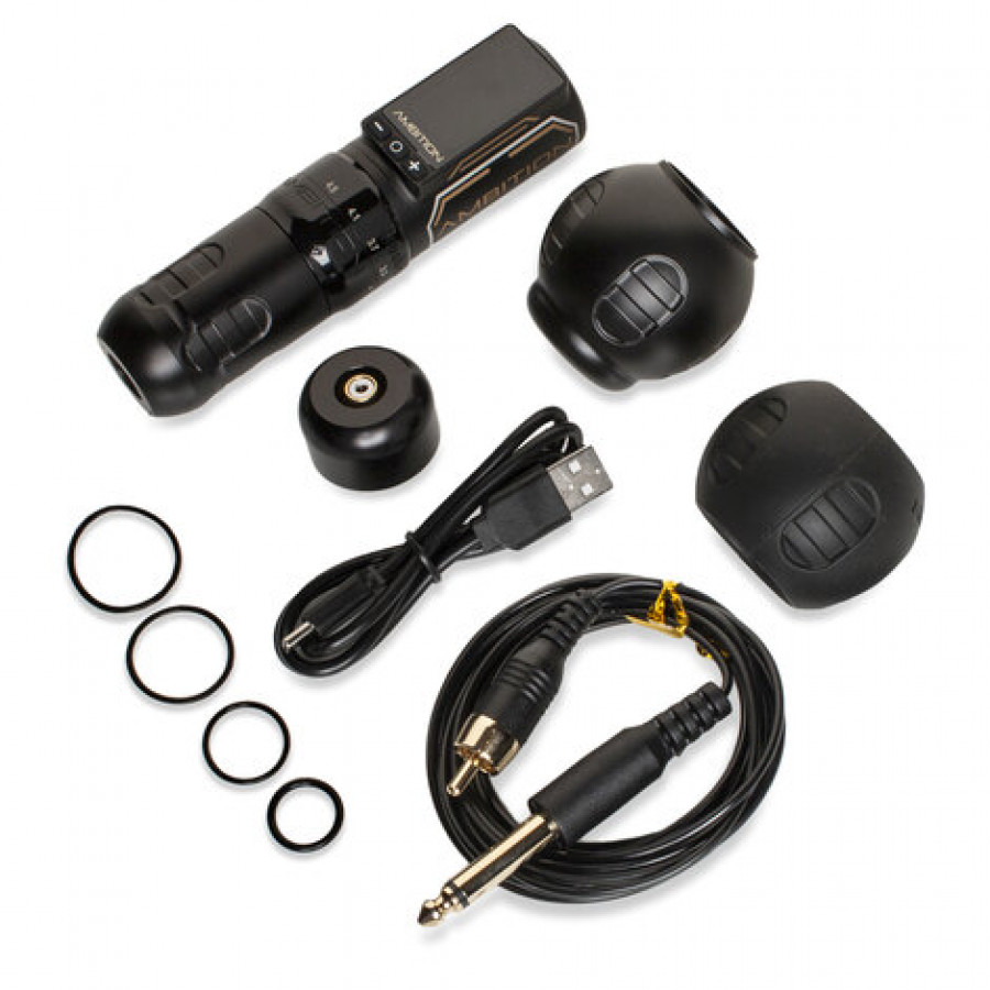 Беспроводная тату машинка Ambition Ninja Max 280 Black