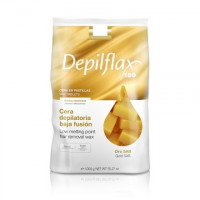 Depilflax, Горячий воск в брикетах, золотой, 1 кг